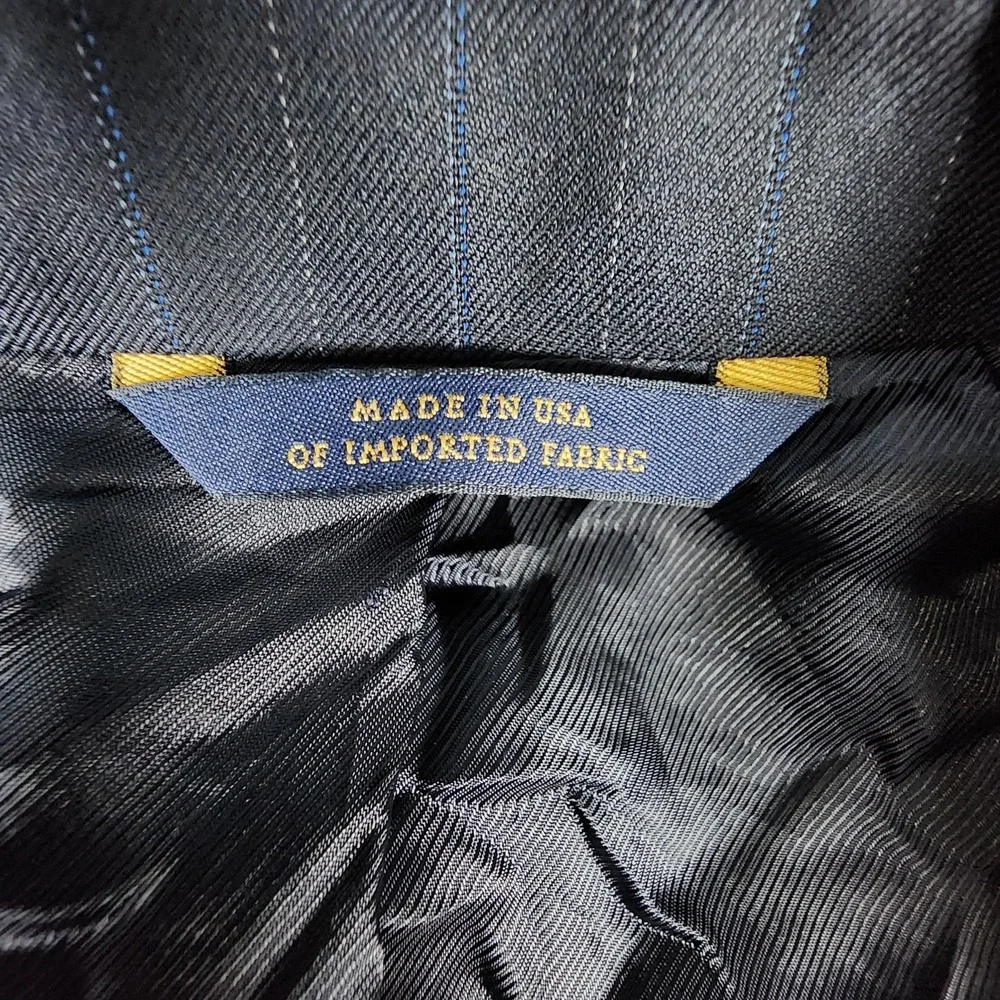 BROOKS BROTHERS 1818 Regent Sport Coat Blazer 40R Saxxon Wool Blue Pin‎ Stripe